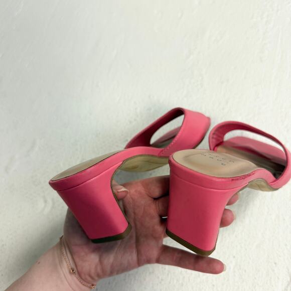 A New Day Peach Pink Lindie Heeled Mules, Size 6.5 - Picture 4 of 9
